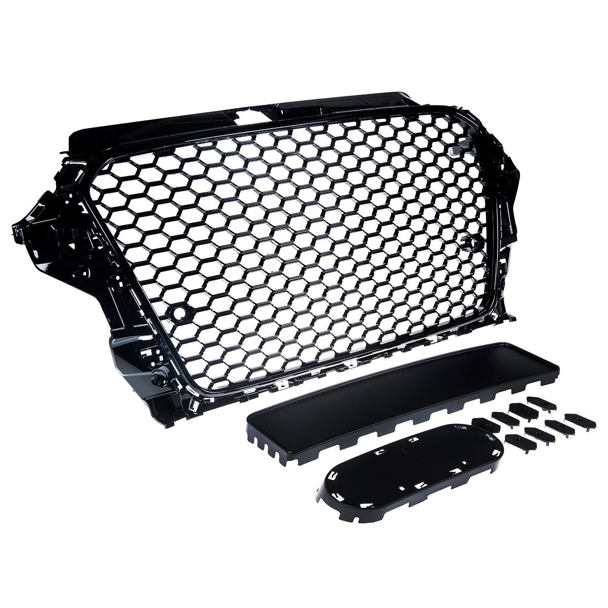 Sportgrill Hochglanz Schwarz passend für Audi A3 8V 2012-2016