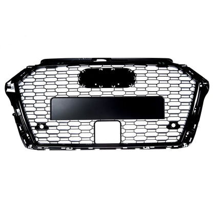 Sportgrill Hochglanz Schwarz passend für Audi A3 8V Facelift 2016-2021
