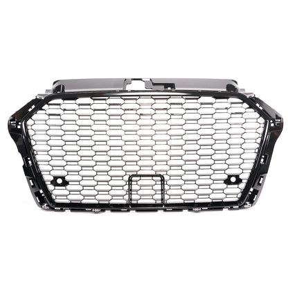 Sportgrill Hochglanz Schwarz passend für Audi A3 8V Facelift 2016-2021