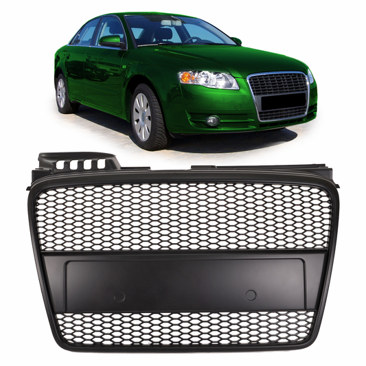 Kühlergrill Hochglanz Schwarz passend für Audi A4 B7 2004-2008