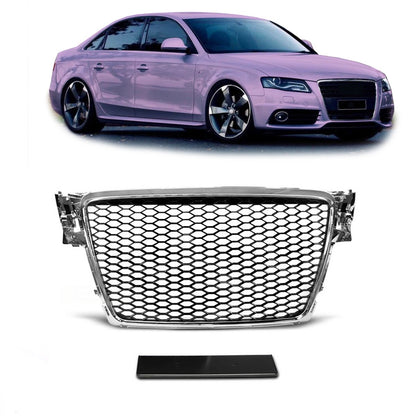 Sportgrill Chrom & Schwarz passend für Audi A4 B8 8K 2008-2012