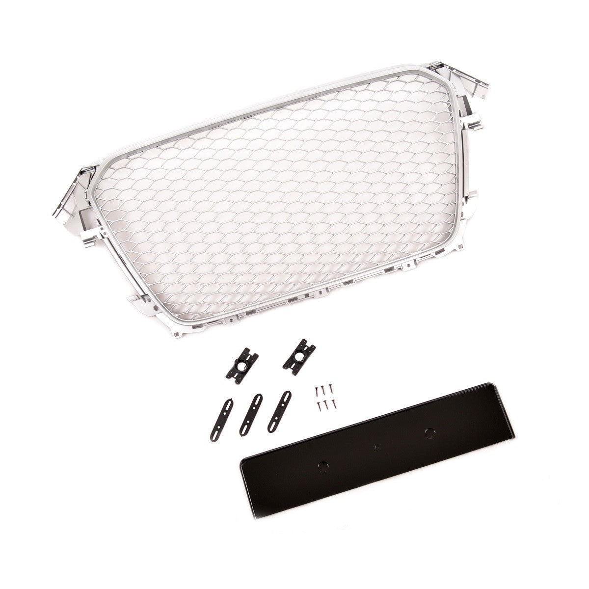 Frontgrill Silber Matt passend für Audi A4 B8 (8K) Limousine Avant 2013-2016