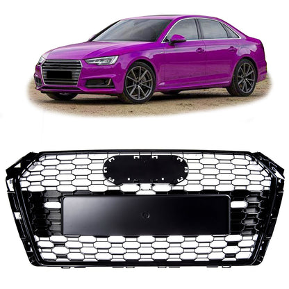 Frontgrill Hochglanz Schwarz mit PDC passend für Audi A4 B9 8W 2016-2019