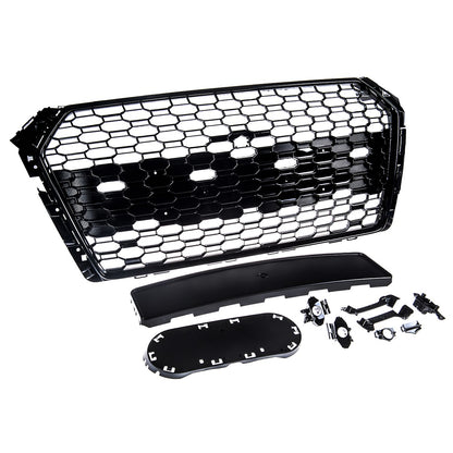 Frontgrill Hochglanz Schwarz mit PDC passend für Audi A4 B9 8W 2016-2019