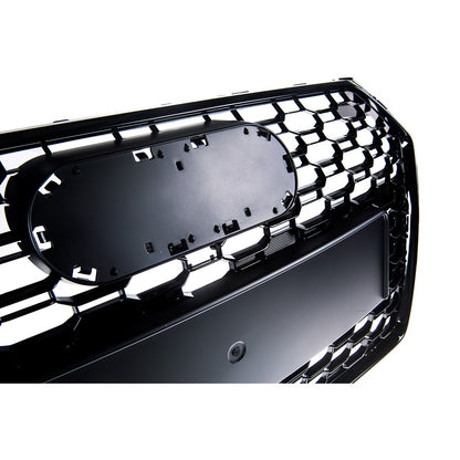 Frontgrill Hochglanz Schwarz mit PDC passend für Audi A4 B9 8W 2016-2019