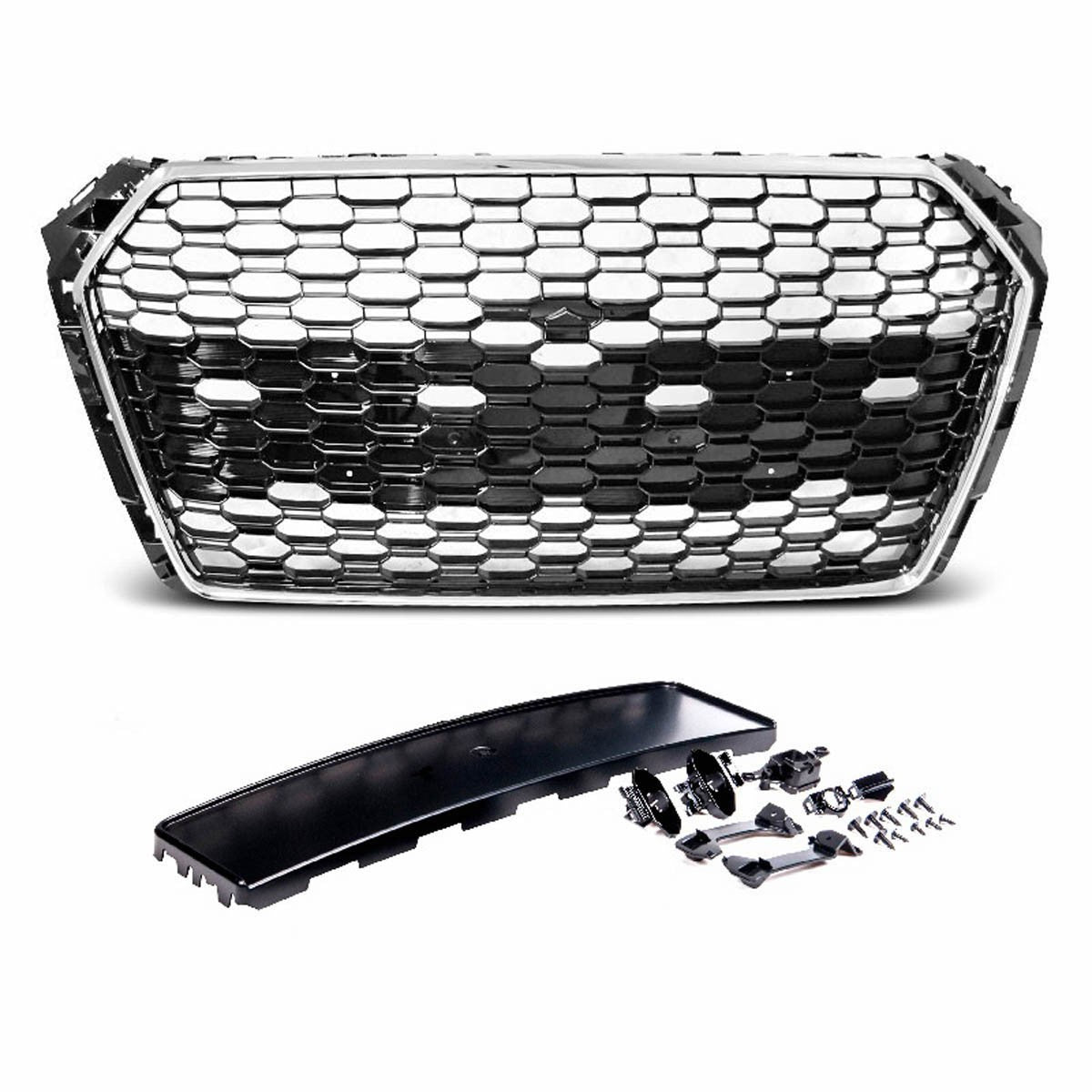 Frontgrill Chrom & Schwarz passend für Audi A4 B9 8W 2016-2019