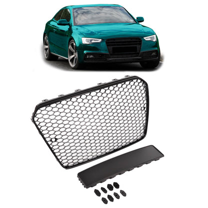Kühlergrill Hochglanz Schwarz passend für Audi A5 8T Facelift 2011-2016