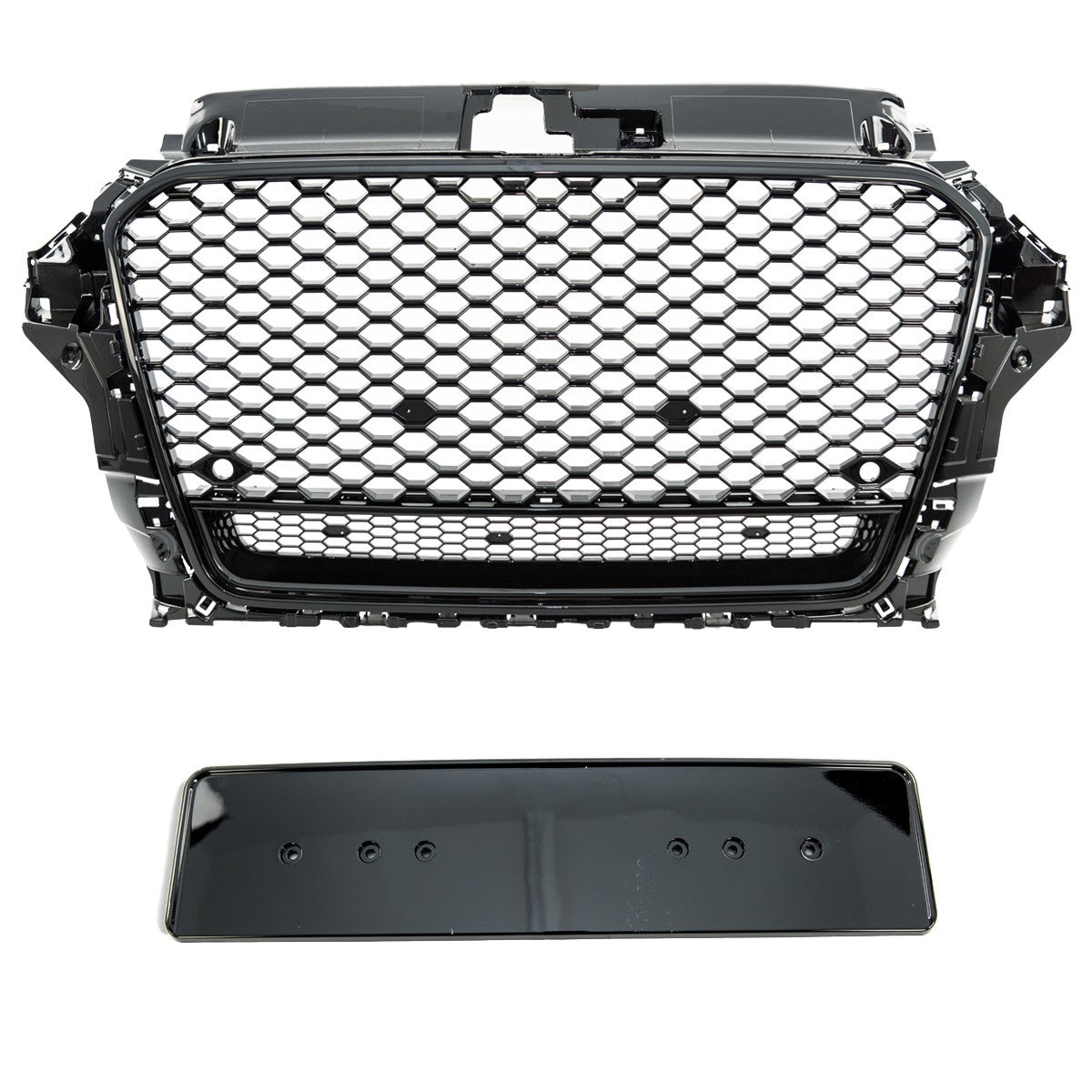 Sportgrill Hochglanz Schwarz passend für Audi A3 8V 2012-2016