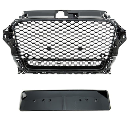 Sportgrill Hochglanz Schwarz passend für Audi A3 8V 2012-2016