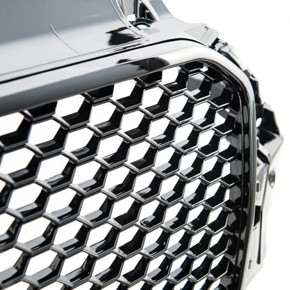 Sportgrill Hochglanz Schwarz passend für Audi A3 8V 2012-2016