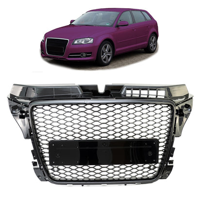 Kühlergrill Hochglanz Schwarz passend für Audi A3 8P Sportback 2008-2013