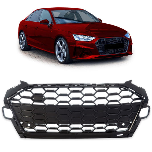 Kühlergrill Matt Schwarz passend für Audi A4 B9 (8W) Facelift 2019-2023