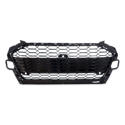 Hochglanz Schwarz Kühlergrill mit Kamera passend für Audi A4 B9 2019-2023