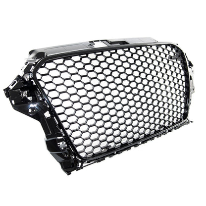Kühlergrill Hochglanz Schwarz ohne PDC passend für Audi A3 (8V) 2012-2016