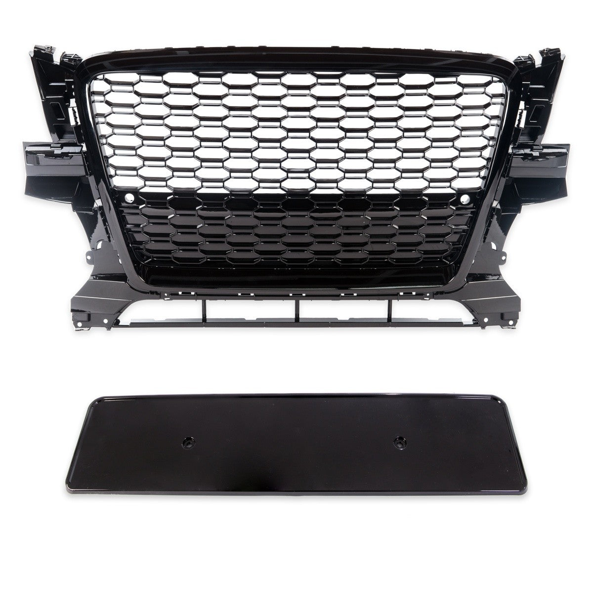 Frontgrill Hochglanz Schwarz passend für Audi Q5 8R 2008-2012