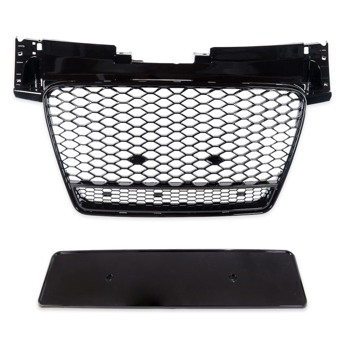Frontgrill Hochglanz Schwarz passend für Audi TT 8J 2006-2014