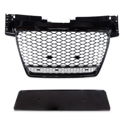Frontgrill Hochglanz Schwarz passend für Audi TT 8J 2006-2014