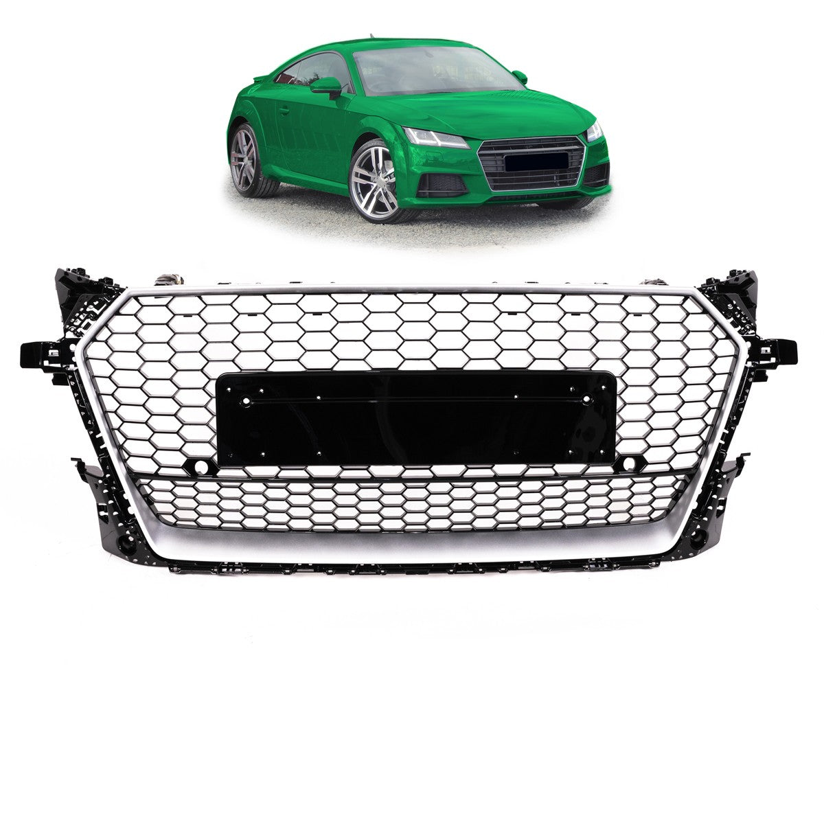 Sportgrill Silber passend für Audi TT FV 8S Coupé Cabrio 2014-2018