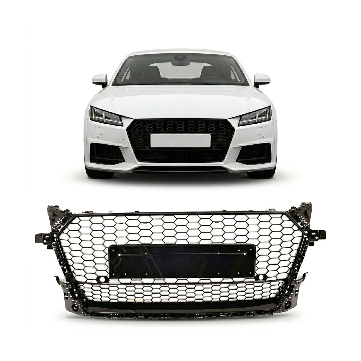 Sportgrill Hochglanz Schwarz passend für Audi TT FV 8S 2014-2018