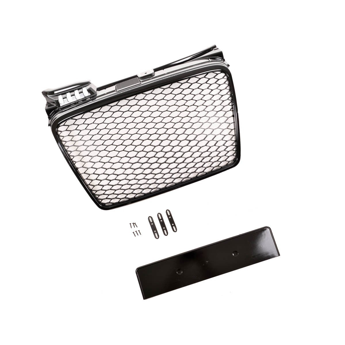 Mattschwarzer Kühlergrill passend für Audi A4 B7 Limousine Avant 2004-2008