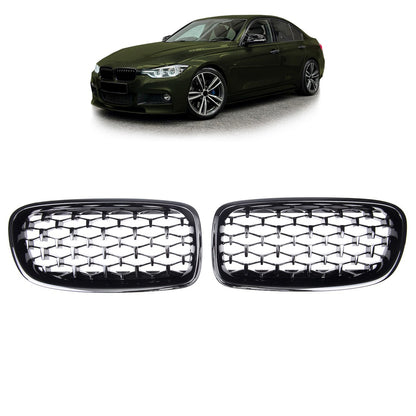 Hochglanz Schwarz Kühlergrill passend für BMW 3er F30 F31 2011-2019