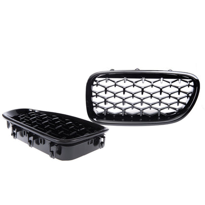 Hochglanz Schwarzer Kühlergrill passend für BMW 5er F10 F11 2010-2018
