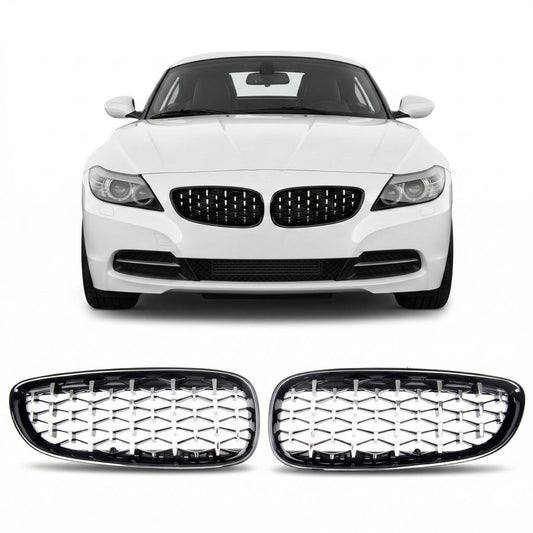 Hochglanz Schwarz & Chrom Sportgrill passend für BMW Z4 (E89) 2009-2016