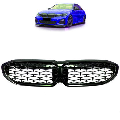 Frontgrill Hochglanz Schwarz Diamond passend für BMW 3er G20 G21 2019-2022