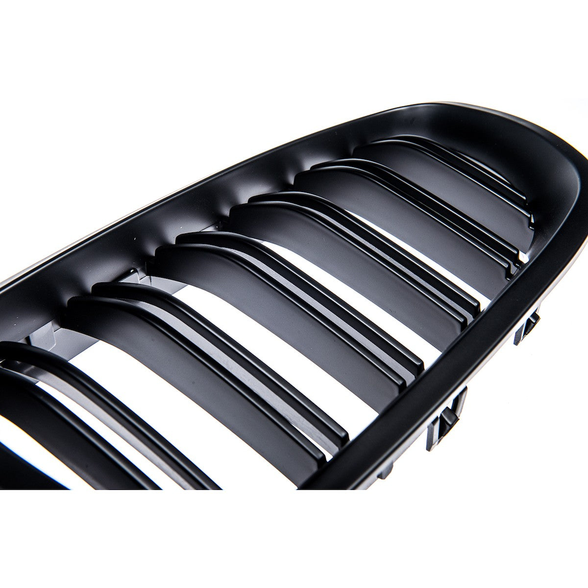 Doppelstreifen Kühlergrill Matt Schwarz passend für BMW 5er F10 F11 2010-2018