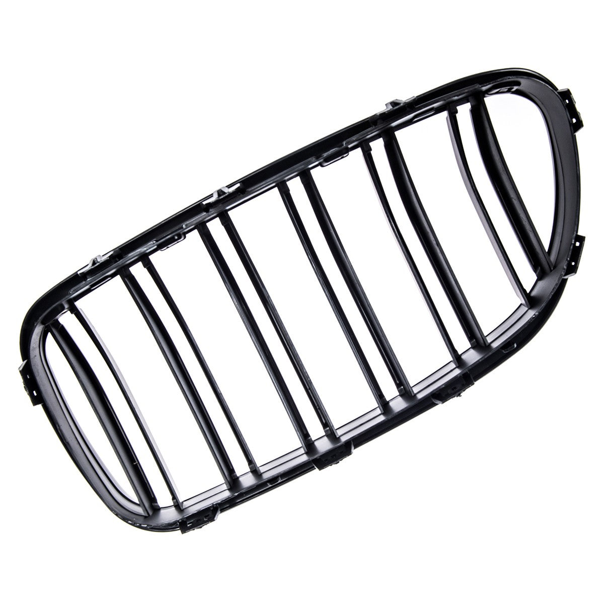 Doppelstreifen Kühlergrill Matt Schwarz passend für BMW 5er F10 F11 2010-2018