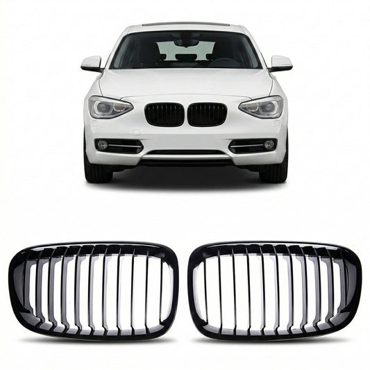 Kühlergrill Hochglanz Schwarz passend für BMW 1er F20 F21 2011-2015