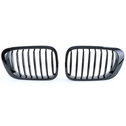 Frontgrill Hochglanz Schwarz passend für BMW 3er E46 Coupé Cabrio 1999-2003