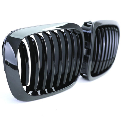 Frontgrill Hochglanz Schwarz passend für BMW 3er E46 Coupé Cabrio 1999-2003