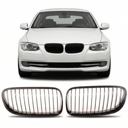 Frontgrill Hochglanz Schwarz passend für BMW 3er E92 E93 2010-2013
