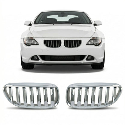 Grill Einzellinie ganz Chrom passend für BMW 6er E63 E64 2003-2010