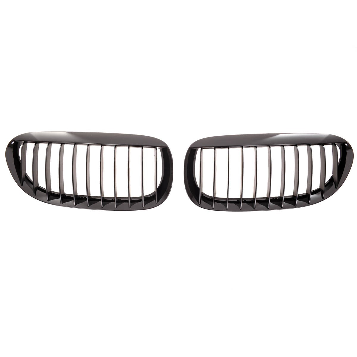 Kühlergrill Einzelstreifen Hochglanz Schwarz passend für BMW 6er E63 E64 2003-2010