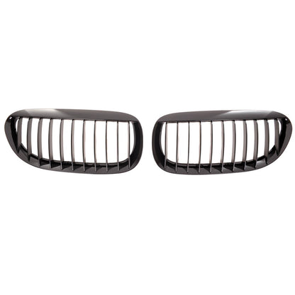 Kühlergrill Einzelstreifen Hochglanz Schwarz passend für BMW 6er E63 E64 2003-2010