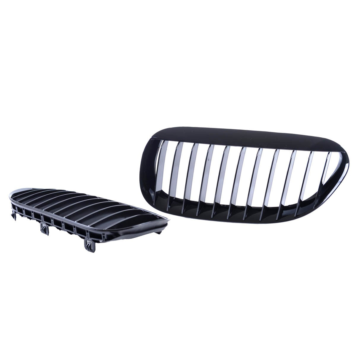 Kühlergrill Einzelstreifen Hochglanz Schwarz passend für BMW 6er E63 E64 2003-2010