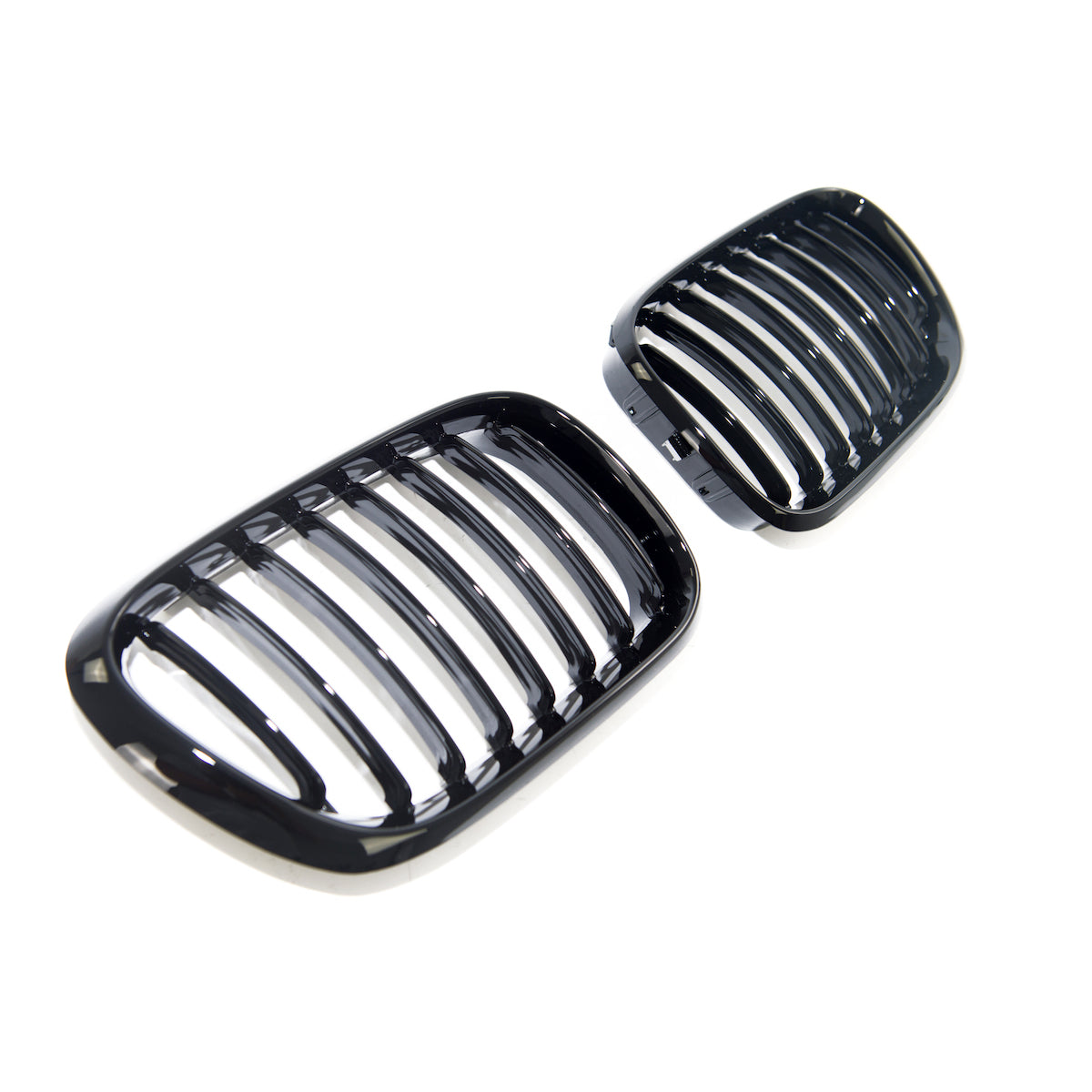 Kühlergrill Hochglanz Schwarz passend für BMW X5 (E53) (2000-2003) Single Line