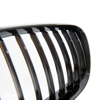 Kühlergrill Hochglanz Schwarz passend für BMW X5 (E53) (2000-2003) Single Line