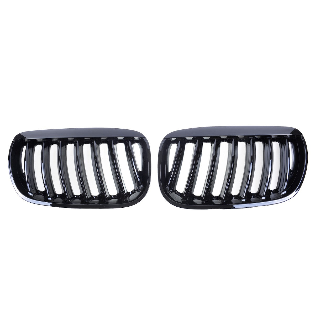 Kühlergrill Single Line Hochglanz Schwarz passend für BMW X5 E53 2003-2006