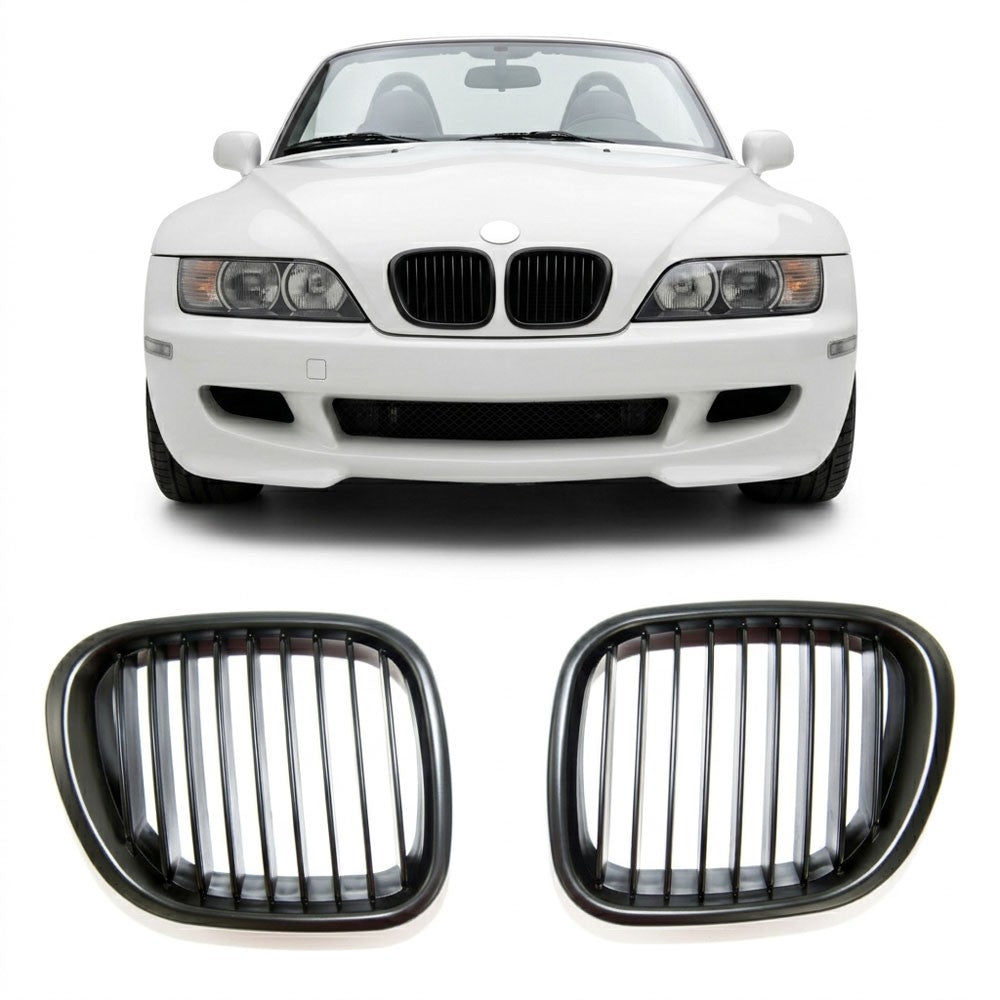 Kühlergrill Hochglanz Schwarz passend für BMW Z3 (E36) 1996-2002