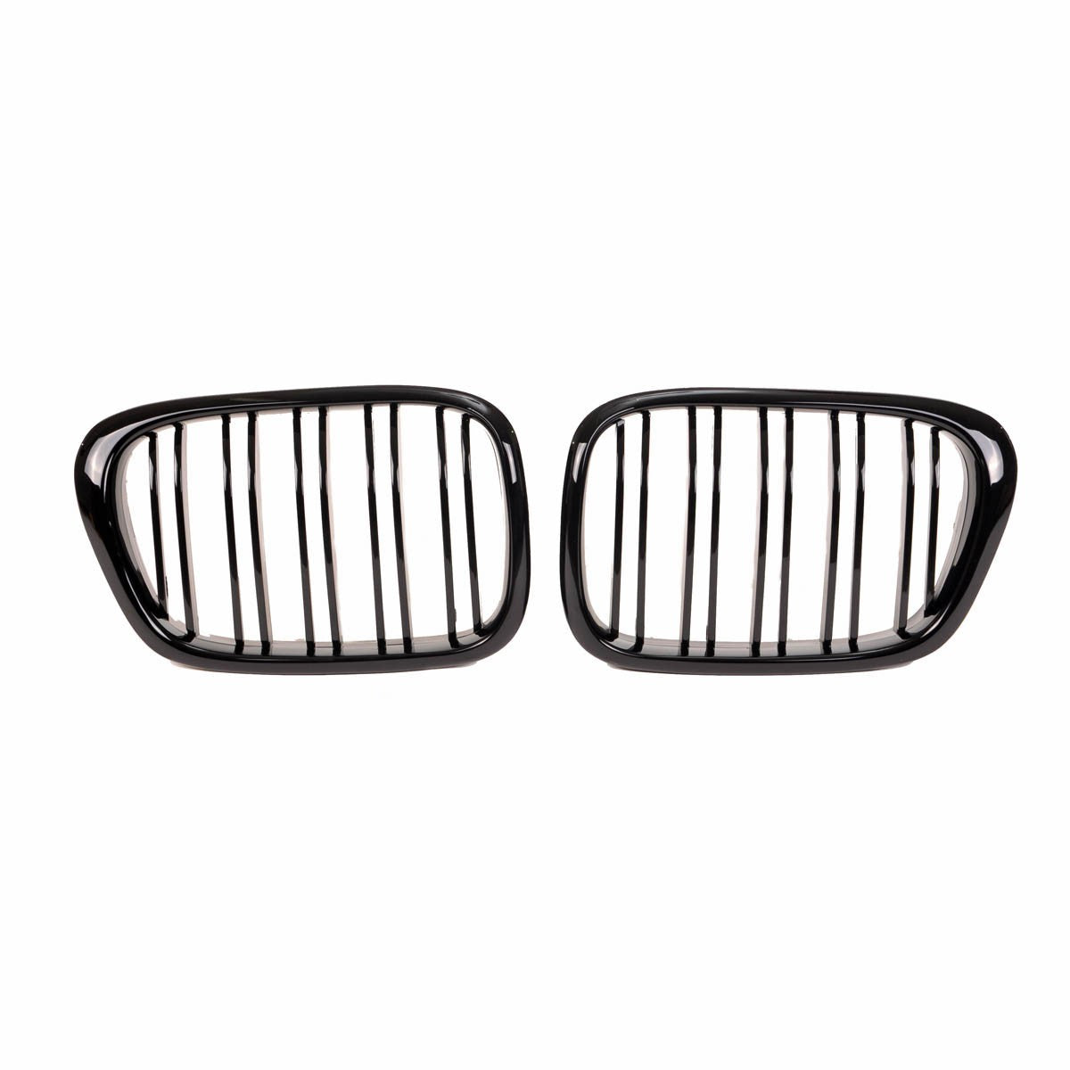 Sportgrill Hochglanz Schwarz Doppelrahmen passend für BMW 5er E39 1995-2003
