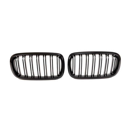 Kühlergrill Hochglanz Schwarz Doppel-Linie passend für BMW X5 F15 F85 X6 F16 2013-2018
