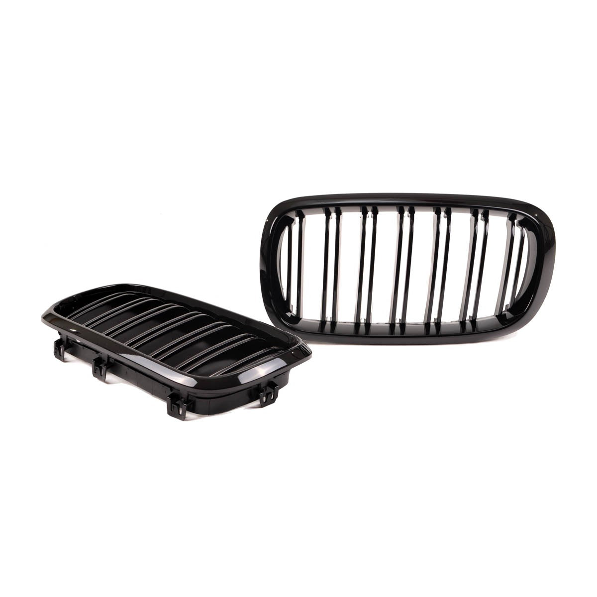 Kühlergrill Hochglanz Schwarz Doppel-Linie passend für BMW X5 F15 F85 X6 F16 2013-2018