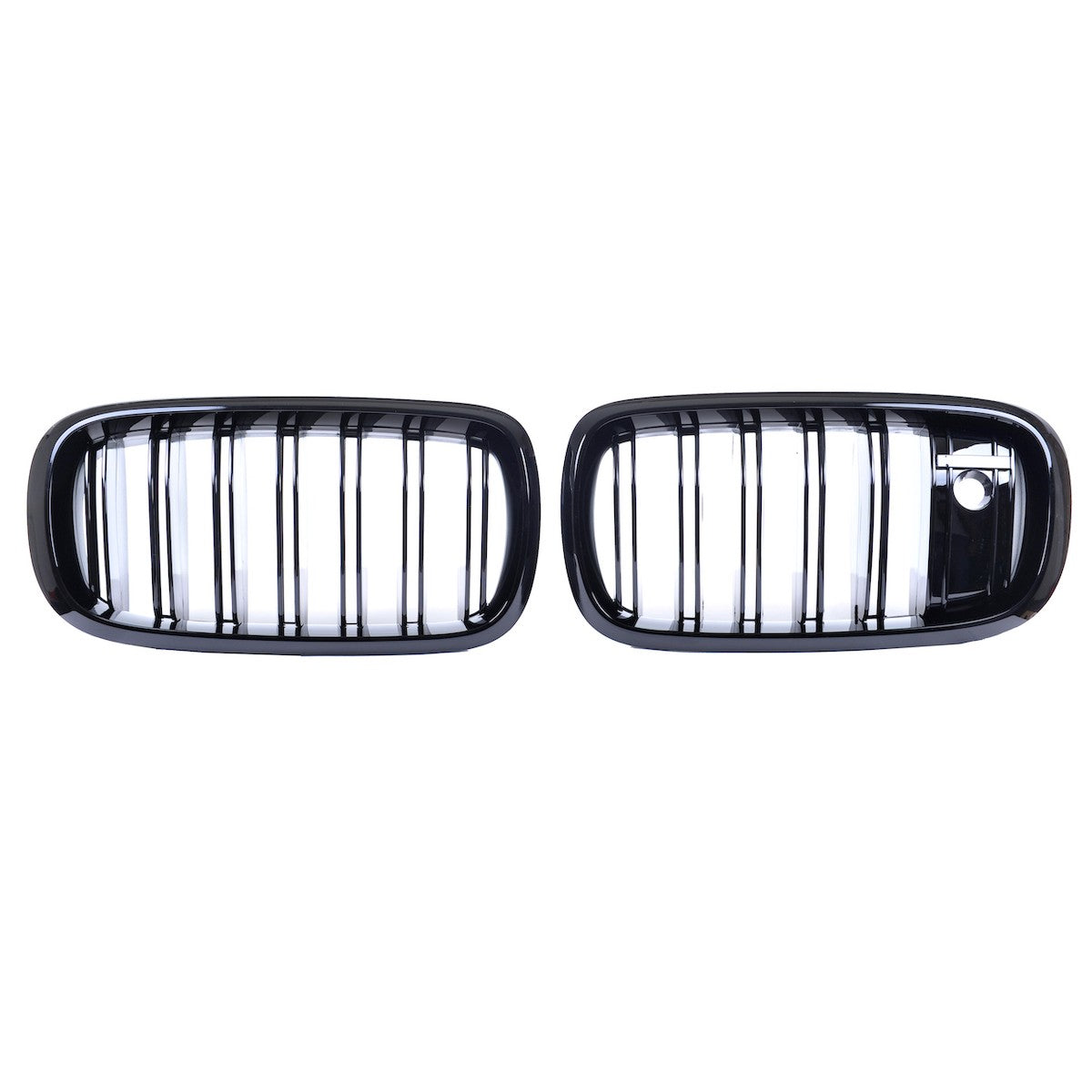 Kühlergrill Doppel-Linie Hochglanz Schwarz passend für BMW X5 F15 F85 X6 F16 13-18
