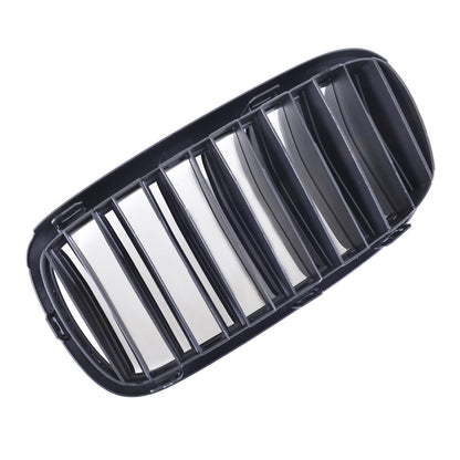 Kühlergrill Doppel-Linie Hochglanz Schwarz passend für BMW X5 F15 F85 X6 F16 13-18