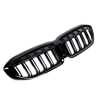 Frontgrill Hochglanz Schwarz Dual Line passend für BMW 3er G20 G21 2019-2022