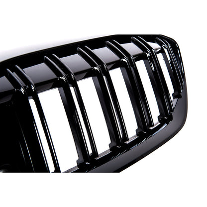 Frontgrill Hochglanz Schwarz Dual Line passend für BMW 3er G20 G21 2019-2022