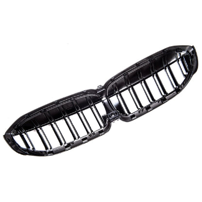 Frontgrill Hochglanz Schwarz Dual Line passend für BMW 3er G20 G21 2019-2022